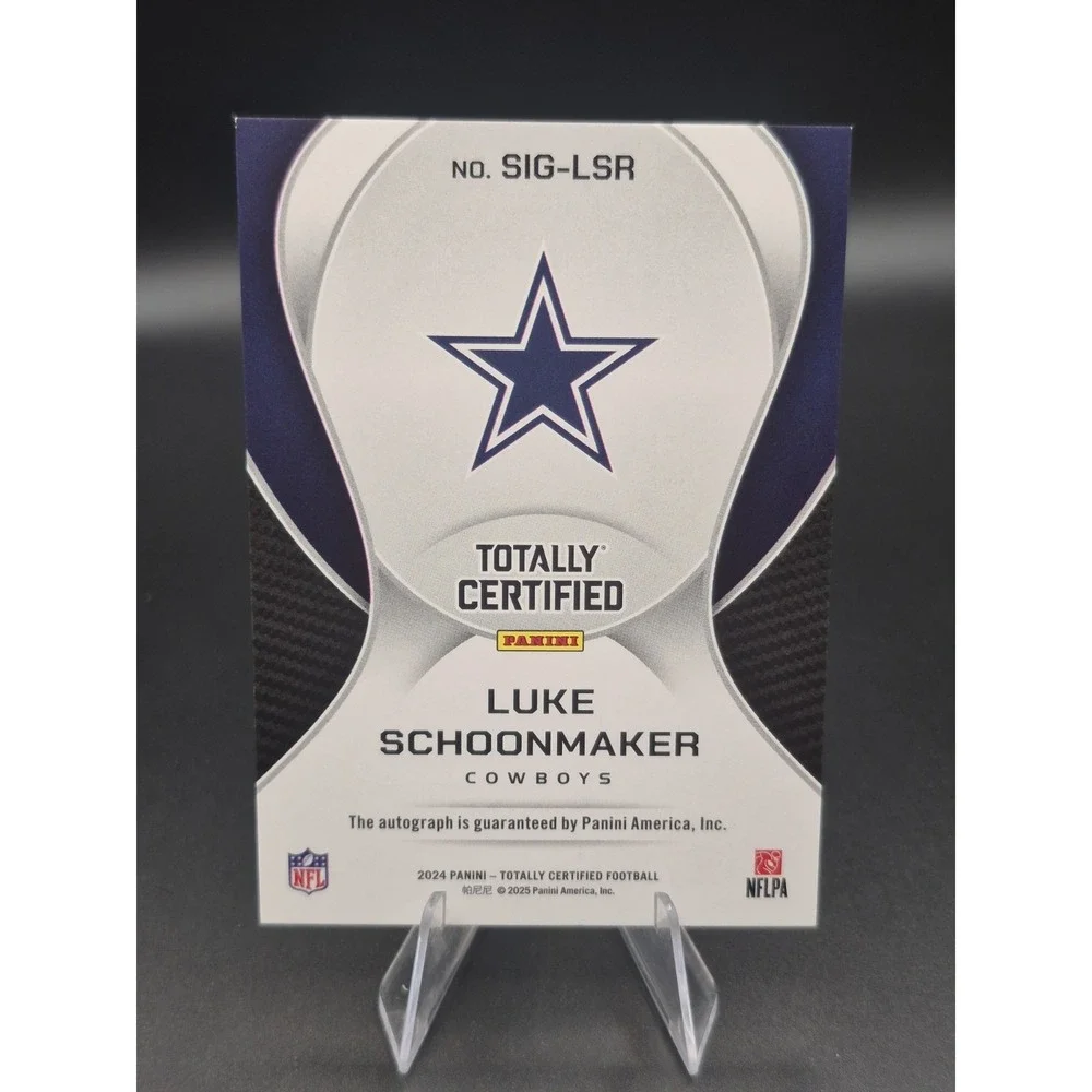 2024 Totally Certified Luke Schoonmaker #SIG-LSR Signature Mirror Dallas Cowboys